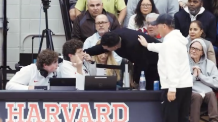 Matt Barnes confronts student announcer